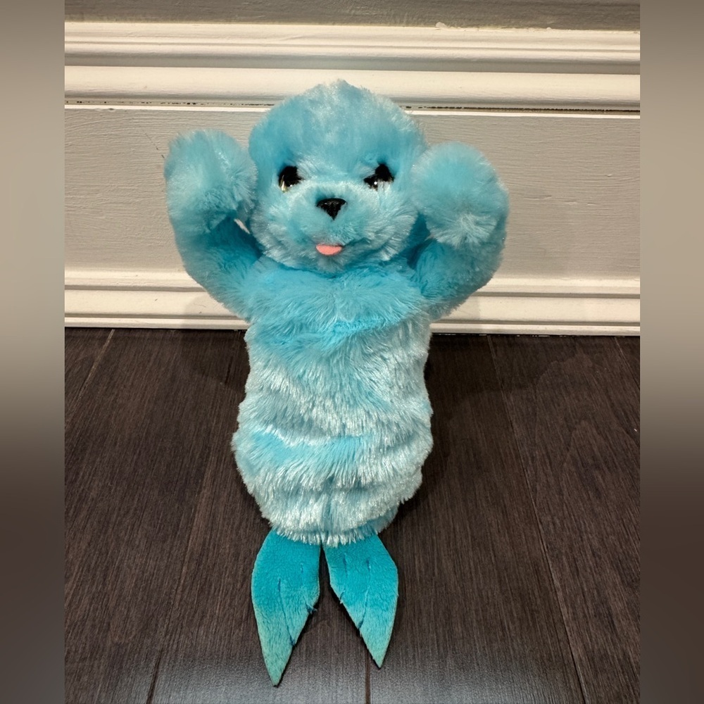 FurReal Snorkel The Baby Seal Interactive Peek A Boo Blue Toy Toddler Baby